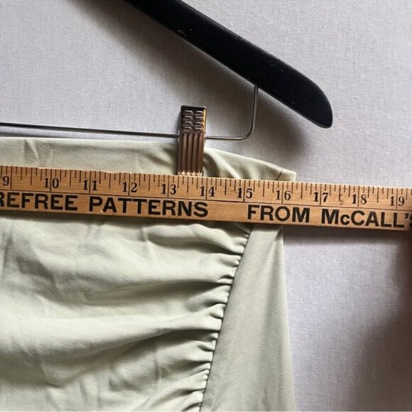 Wilfred Aritzia vespa ruche front slit midi skirt Sz L - Picture 8 of 10